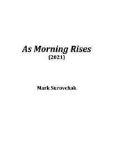 As Morning Rises Concert Band sheet music cover